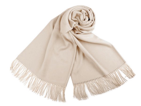 Šátek / šála typu pashmina s třásněmi 70x180 cm