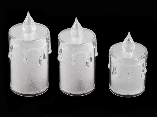 LED svíčka na baterky Ø3,6 cm