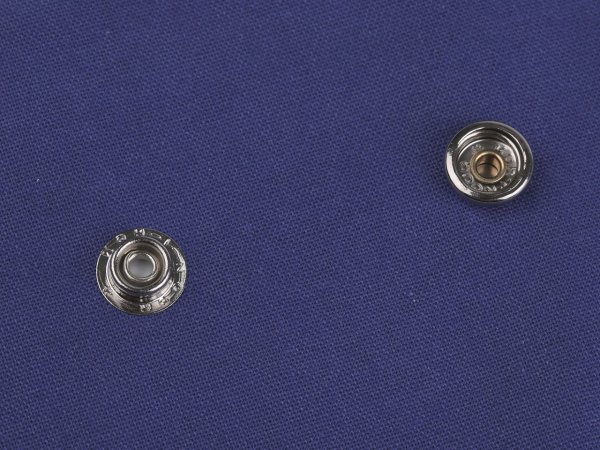 Knoflíky stiskací s kroužkem Ø15 mm (AM6) na silné látky, sypané