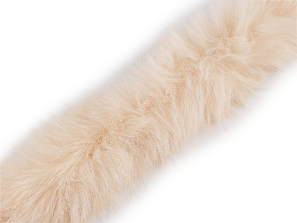 Všívací oděvní / dekorační kožešina kulatá šíře 7 cm