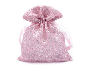 Dárkový pytlík třpytivý 10x13 cm organza