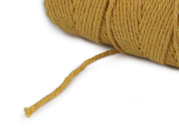 Bavlněná příze macrame / háčkovací, rozčesávací
