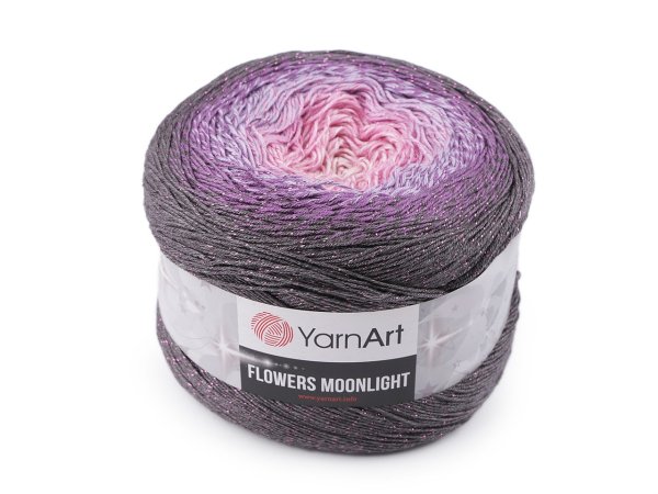 Pletací příze Flowers Moonlight s lurexem 260 g