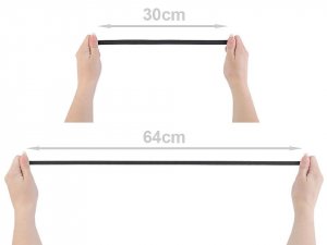 Prádlová pruženka na kartě šíře 11 mm