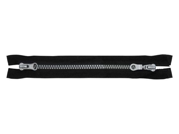 Zip kostěný No 5 dělitelný 2 jezdce / dvoucestný 65 cm bundový BREX