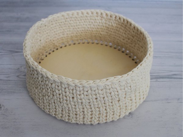 Dřevěné dno na háčkování / výrobu košíků Ø20 cm