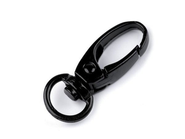 Kovová karabina otočná, průvlek 10 mm