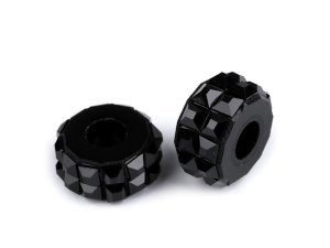 Plastové korálky s velkým průvlekem 7x14 mm