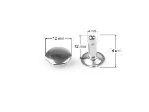 Duté nýty Ø12 mm jednostranné