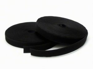 Suchý zip háček + plyš šíře 30 mm černý PES/PA