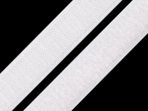 Suchý zip háček + plyš šíře 20 mm bílý, černý PES/PA