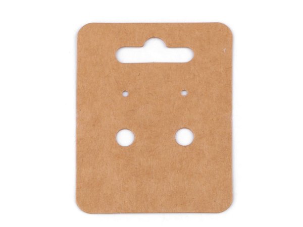 Papírová karta na náušnice 5x6,5 cm