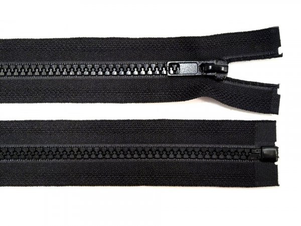 Kostěný zip No 5 délka 90 cm (bundový) černý