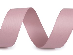 Atlasová hedvábná stuha oboulící šíře 24 mm matná