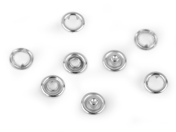 Knoflíky stiskací Roland Baby Ø10 mm na slabé látky, sypané