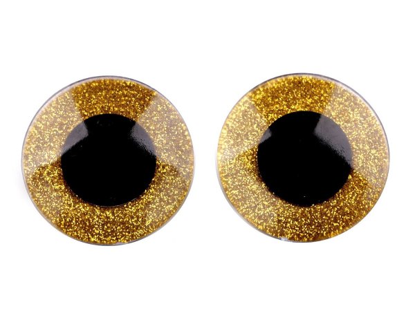Oči velké s glitry s pojistkou Ø40 mm
