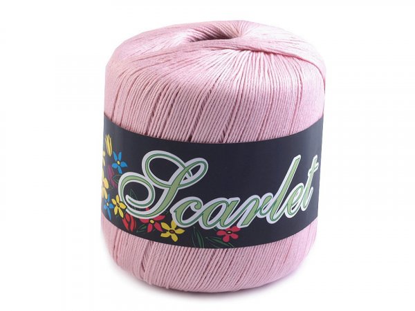 Bavlněná pletací příze Scarlet 100 g