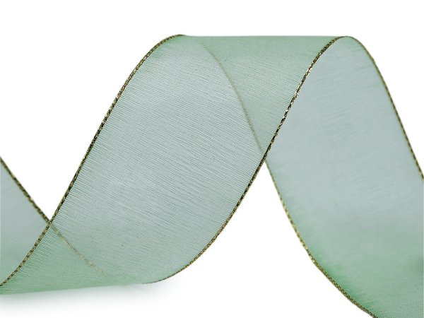 Monofilová stuha s lurexem šíře 40 mm