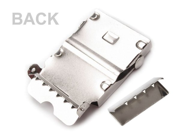 Kovová spona na opasek průvlek 30 mm s koncovkou