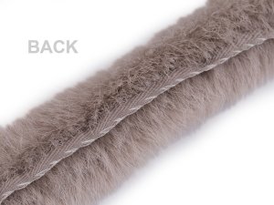 Všívací oděvní / dekorační kožešina kulatá šíře 3 cm