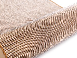 Štras v metráži zlatá, stříbrná 39x116 cm