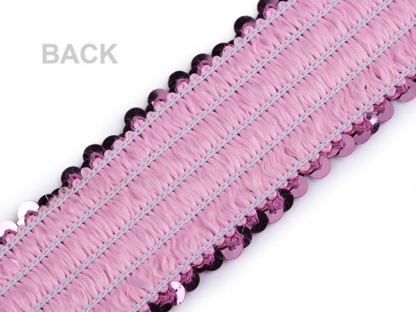 Flitrový prýmek šíře 45 mm elastický