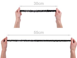 Flitrový prýmek šíře 20 mm elastický