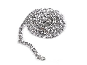 Řetízek plochý z nerezové oceli 5 mm, délka 1 m