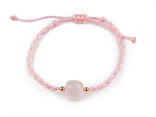 Náramek shamballa s imitací minerálu
