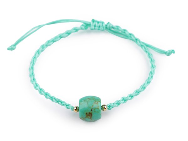 Náramek shamballa s imitací minerálu