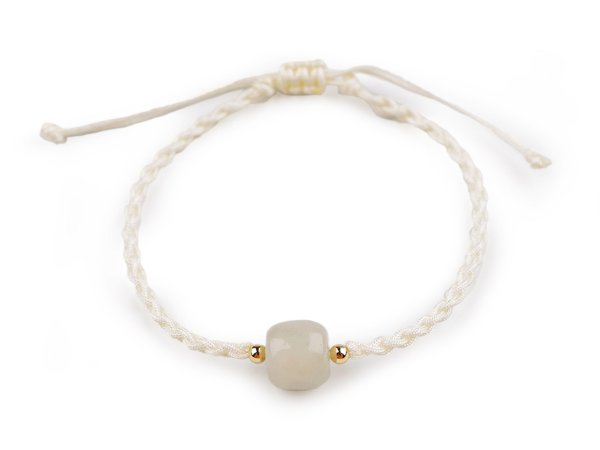 Náramek shamballa s imitací minerálu