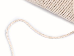 Bavlněná příze macrame Neli Ø2 mm 240 g rozčesávací