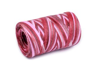 Lýko rafie přírodní multicolor, k pletení tašek, šíře 5-8 mm