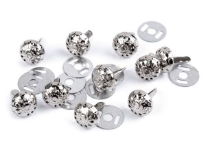 Dvounožkový hřeb / kovové nožičky na kabelky filigrán Ø10 mm