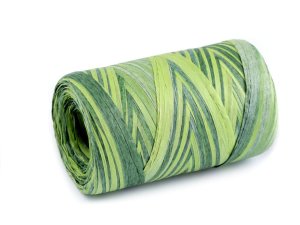 Lýko rafie přírodní multicolor, k pletení tašek, šíře 5-8 mm