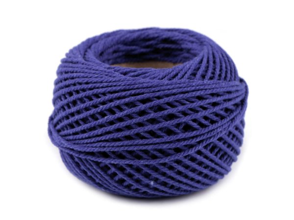 Bavlněná příze macrame / háčkovací 40 g rozčesávací