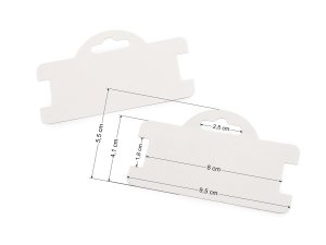 Papírová karta k zavěšení na náramky 9,5x5,5 cm