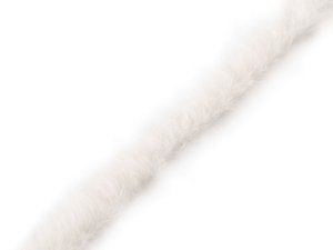 Oděvní / dekorační kožešinový proužek plochý, řezaný šíře 1,5 cm