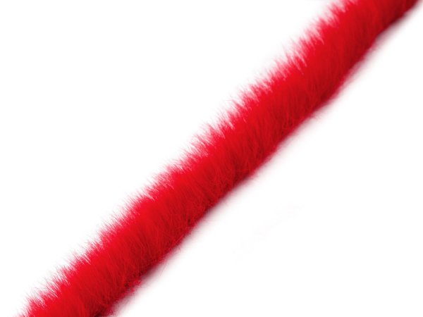 Oděvní / dekorační kožešinový proužek plochý, řezaný šíře 1,5 cm