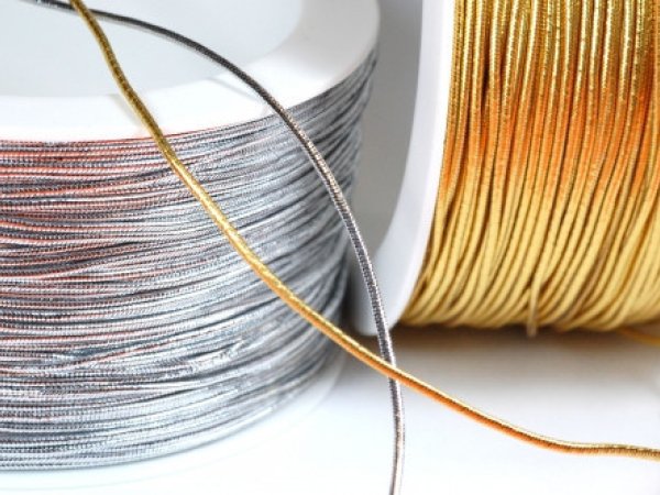 Pruženka klobouková lurex hladký 1,2 mm