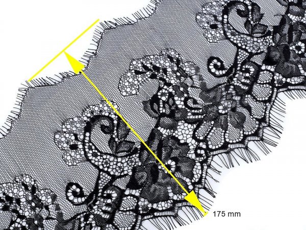 Francouzská krajka měkká prádlová šíře 17,5 cm
