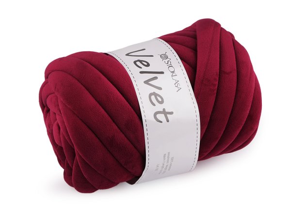 Příze Marshmallow silná Velvet Ø20 mm 500 g