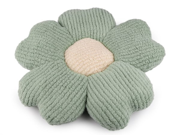 Dekorační polštář plyšový květ Ø50 cm