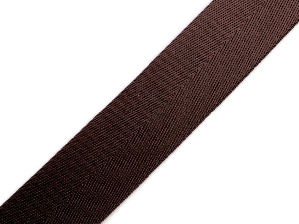 Hladký oboustranný popruh s leskem šíře 38 mm