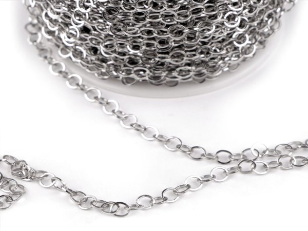 Řetízek z nerezové oceli 3,8 mm metráž