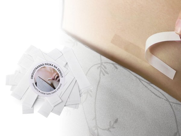 Oboustranná lepící páska pro dekolt šíře 12 mm,18 mm