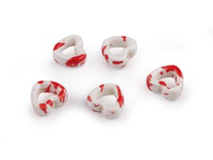 Porcelánové korálky / komponenty k výrobě ozdob a přívěsků