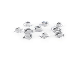 Nažehlovací kamínky hotfix čtvereček rovné broušení 4x4 mm