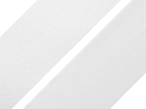 Suchý zip háček + plyš šíře 100 mm bílý, černý PES/PA