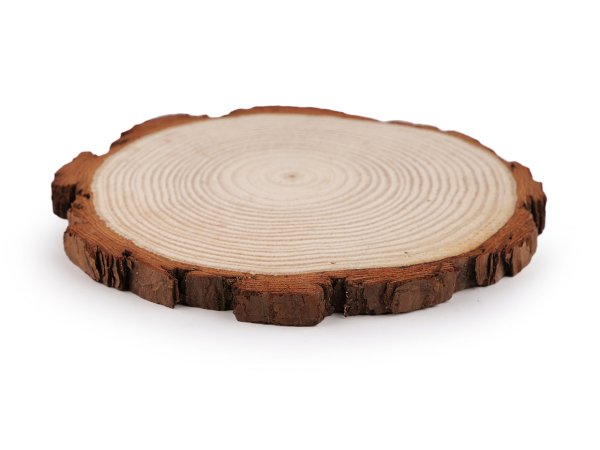 Přírodní dřevěné kolečko / podložka k domalování a dotvoření Ø14 cm